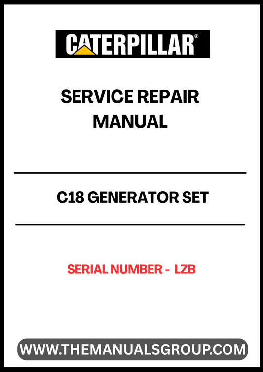 Unlock the full potential of your CAT C18 Generator Set with our comprehensive Service Repair Manual, specifically designed for serial number LZB. This manual is an essential resource for technicians and operators alike, providing detailed instructions and insights to ensure optimal performance and longevity of your generator.