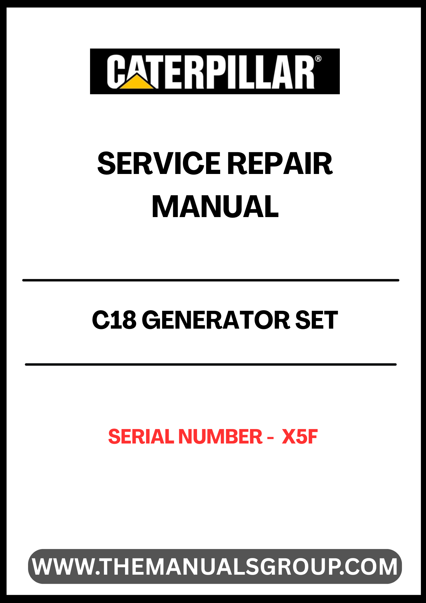 Ensure the longevity and optimal performance of your CAT C18 Generator Set with the comprehensive Service Repair Manual, specifically designed for serial number X5F. This manual is an essential resource for technicians and operators, providing detailed instructions and insights into maintenance, troubleshooting, and repair procedures.