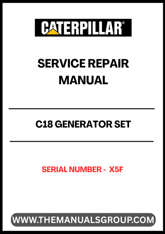 Ensure the longevity and optimal performance of your CAT C18 Generator Set with the comprehensive Service Repair Manual, specifically designed for serial number X5F. This manual is an essential resource for technicians and operators, providing detailed instructions and insights into maintenance, troubleshooting, and repair procedures.