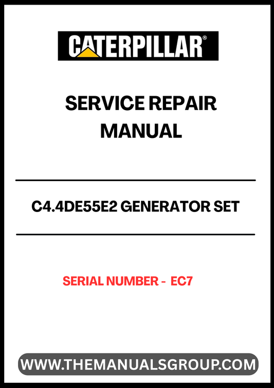 Ensure the longevity and optimal performance of your CAT C4.4DE55E2 Generator Set with our comprehensive Service Repair Manual, specifically designed for serial number EC7. This manual is an essential resource for technicians and operators, providing detailed instructions and insights into maintenance and repair procedures.