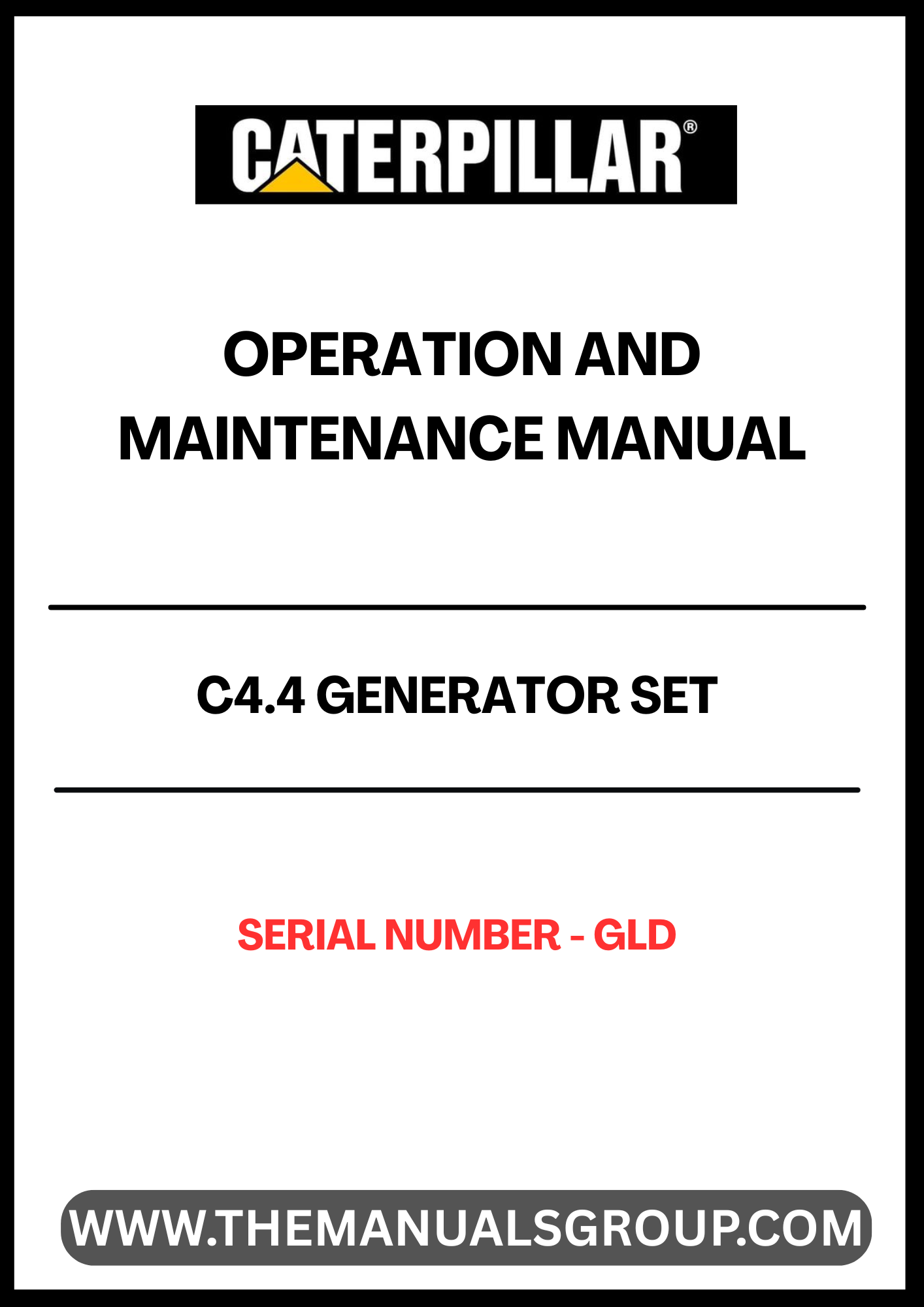 Discover the essential CAT C4.4 Generator Set Operation and Maintenance Manual, specifically designed for serial number GLD. This comprehensive guide is your go-to resource for understanding the intricacies of your generator set, ensuring optimal performance and longevity.