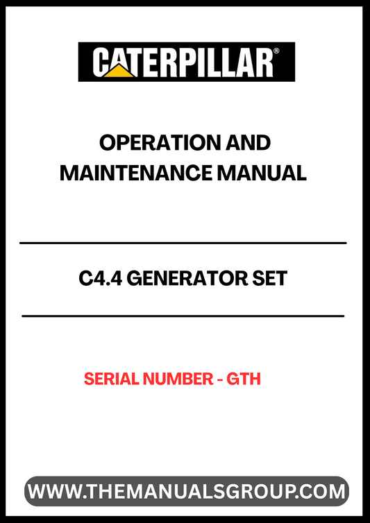 The CAT C4.4 Generator Set Operation and Maintenance Manual is an essential resource for ensuring the optimal performance and longevity of your generator. Designed specifically for the C4.4 model, this manual provides detailed instructions on operation, maintenance schedules, and troubleshooting tips, making it an invaluable tool for both novice and experienced users.