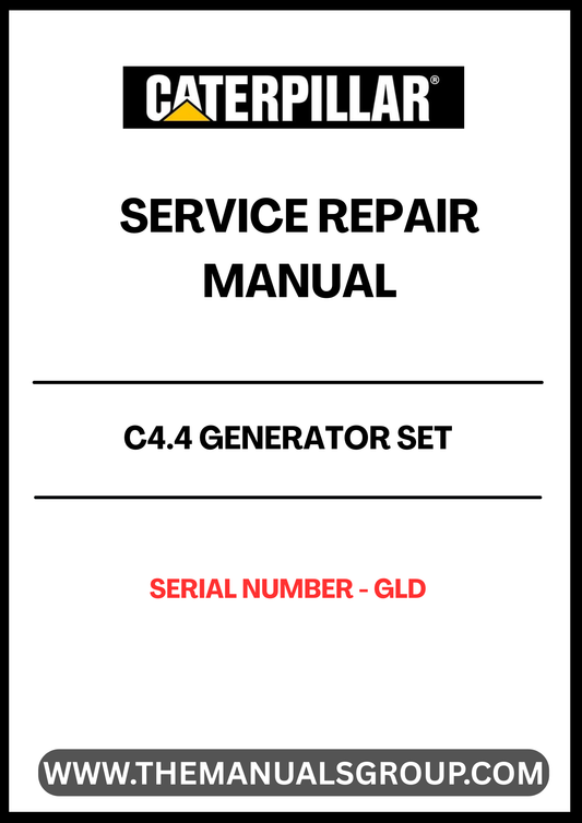 The CAT C4.4 Generator Set Service Repair Manual is an essential resource for anyone looking to maintain or repair their generator. Designed specifically for models with serial number GLD, this manual provides detailed instructions and diagrams to ensure efficient troubleshooting and servicing.
