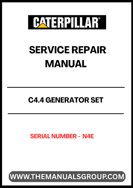 Ensure your CAT C4.4 Generator Set operates at peak performance with the comprehensive Service Repair Manual, specifically designed for serial number N4E. This manual provides detailed instructions and insights, making it an essential resource for technicians and DIY enthusiasts alike.