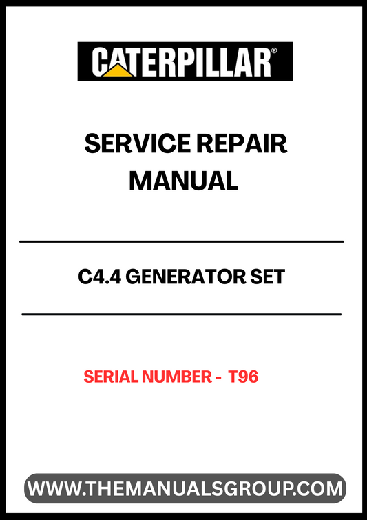 Ensure the longevity and optimal performance of your CAT C4.4 Generator Set with our comprehensive Service Repair Manual, specifically designed for serial number T96. This manual is an essential resource for technicians and operators alike, providing detailed instructions and insights for effective maintenance and troubleshooting.
