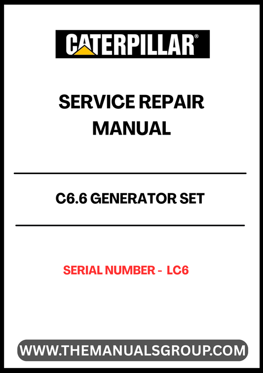 Discover the essential CAT C6.6 Generator Set Service Repair Manual, specifically designed for serial number LC6. This comprehensive guide is your go-to resource for maintaining and troubleshooting your generator, ensuring optimal performance and longevity.