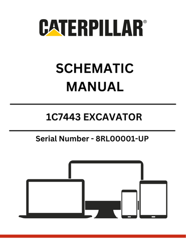Discover the CAT C7443 Excavator Schematic Manual, designed specifically for serial numbers 8RL00001 and up. This comprehensive manual provides detailed schematics that are essential for understanding the intricate workings of your excavator, ensuring you have the right information at your fingertips for effective maintenance and repairs.