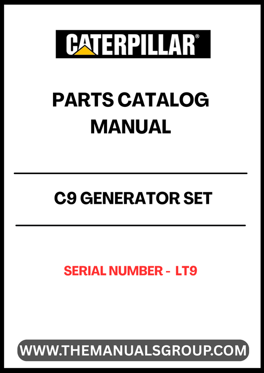 Discover the essential CAT C9 Generator Set Parts Catalog Manual, specifically designed for serial number LT9. This comprehensive manual serves as a vital resource for technicians and operators, providing detailed information on parts, specifications, and maintenance procedures to ensure optimal performance of your generator set.
