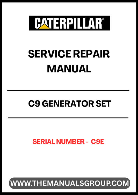Ensure your CAT C9 Generator Set operates at peak performance with the comprehensive Service Repair Manual, specifically designed for serial number C9E. This manual is an essential resource for technicians and DIY enthusiasts alike, providing detailed instructions and insights into maintenance and repair procedures.