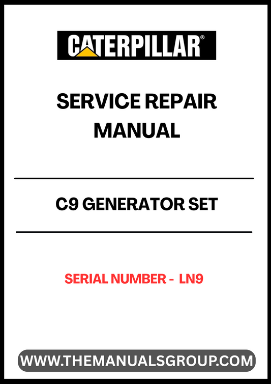 Discover the essential CAT C9 Generator Set Service Repair Manual, specifically designed for serial number LN9. This comprehensive guide is your go-to resource for maintaining and troubleshooting your generator, ensuring optimal performance and longevity.