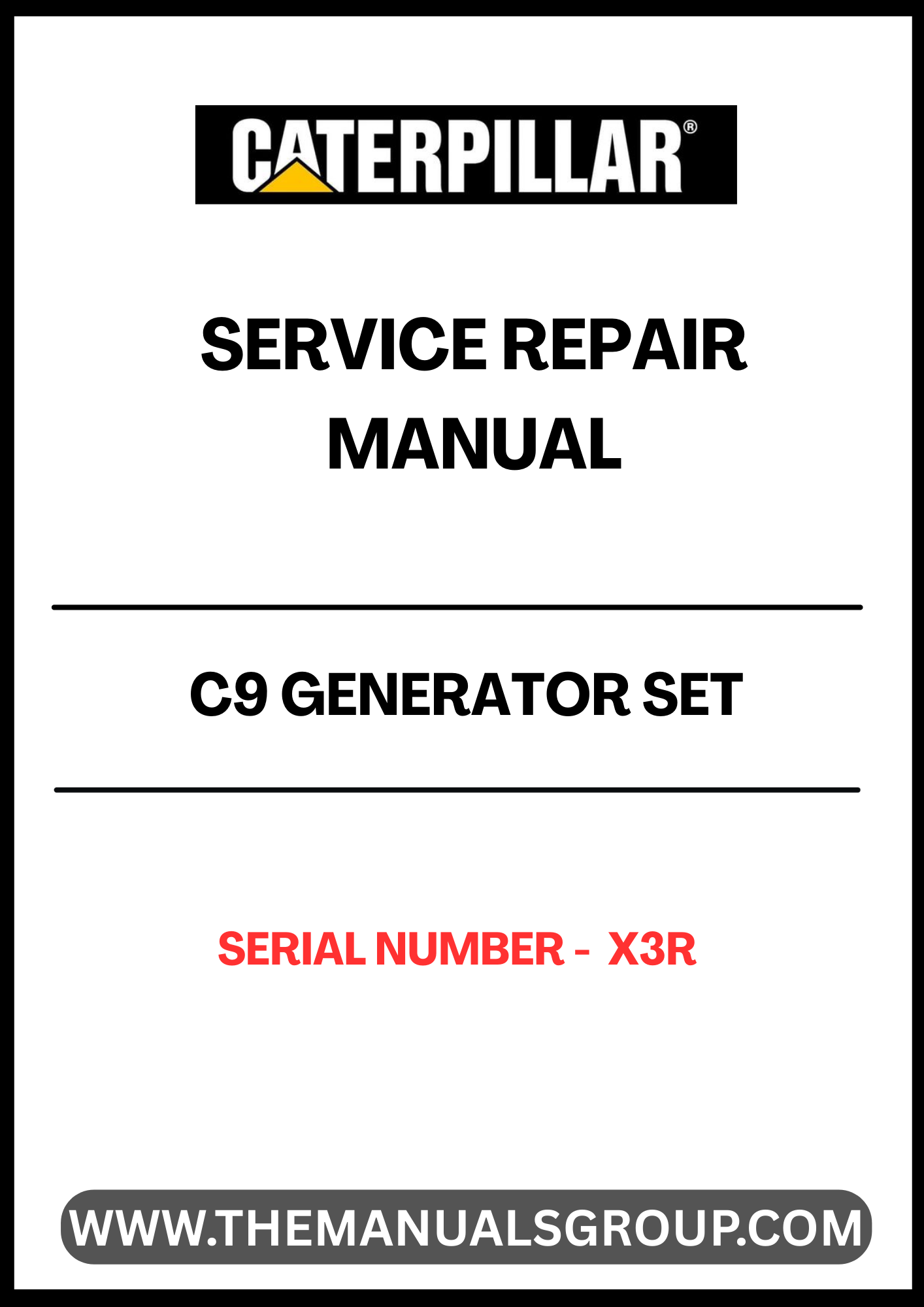  Ensure your CAT C9 Generator Set operates at peak performance with the comprehensive Service Repair Manual, specifically designed for serial number X3R. This manual is an essential resource for technicians and operators, providing detailed instructions and insights into maintenance, troubleshooting, and repair procedures.