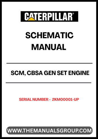 Discover the CAT SCM, CBSA Gen Set Engine Schematic Manual, designed specifically for serial numbers 2KM00001 and up. This comprehensive manual provides detailed schematics and technical insights, ensuring you have the essential information at your fingertips for efficient maintenance and troubleshooting of your generator set.