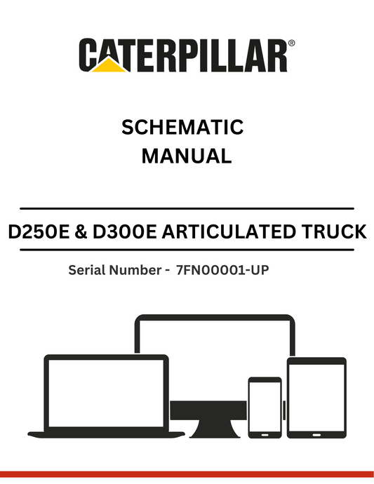  Discover detailed schematics for CAT D250E & D300E articulated trucks powered by the 3306 engine. Access manuals for S/N 7FN00001-UP for optimal performance.
