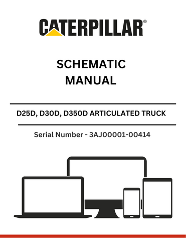 Discover detailed schematic manuals for CAT D25D, D30D, and D350D articulated trucks powered by the 3306 engine. Enhance your maintenance and repair knowledge.