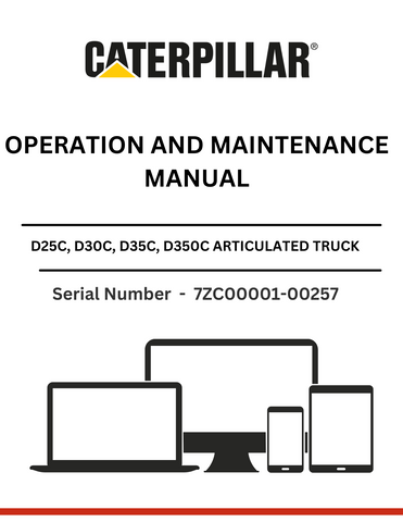  Discover the comprehensive operation and maintenance manual for the CAT D30C Articulated Dump Truck, powered by the 3306 engine. Essential for optimal performance.