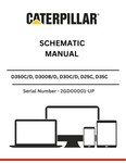 Discover detailed schematic manuals for CAT articulated dump trucks D350C/D, D300B/D, D30C/D, D25C, D35C, and D25D powered by the 3306B engine.