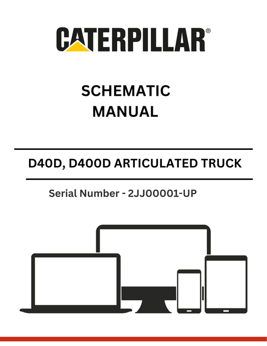 Discover the CAT D40D and D400D articulated truck schematic manual, featuring detailed insights for models S/N 2JJ00001-UP powered by the 3406 engine.