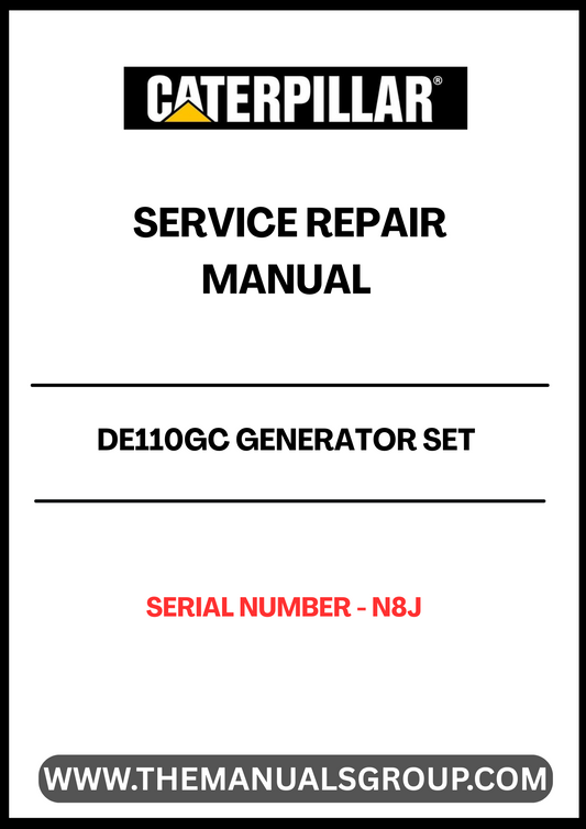 The CAT DE110GC Generator Set Service Repair Manual is an essential resource for maintaining and troubleshooting your generator. Designed specifically for the DE110GC model with serial number N8J, this manual provides detailed instructions and diagrams to ensure optimal performance and longevity of your equipment.