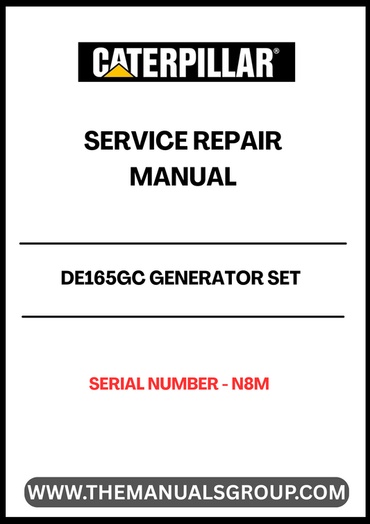 Ensure the longevity and optimal performance of your CAT DE165GC Generator Set with the comprehensive Service Repair Manual, specifically designed for serial number N8M. This manual is an essential resource for technicians and operators, providing detailed instructions and insights into maintenance and repair procedures.