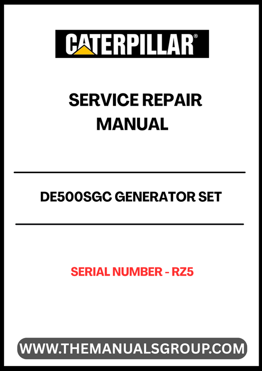 The CAT DE550GC Generator Set Service Repair Manual (S/N - RZ5) is an essential resource for maintaining and troubleshooting your generator. This comprehensive guide provides detailed instructions, diagrams, and specifications to ensure optimal performance and longevity of your equipment.