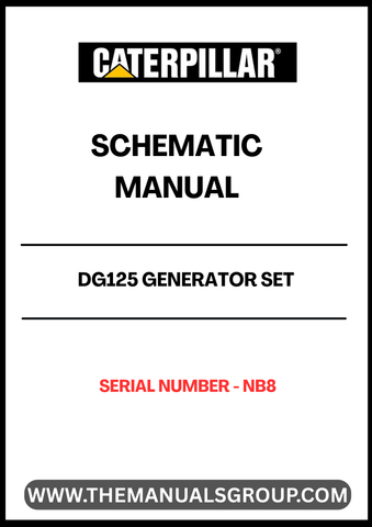 Discover the essential CAT DG125 Generator Set Schematic Manual, specifically designed for serial number NB8. This comprehensive manual provides detailed schematics that are crucial for understanding the inner workings of your generator, ensuring optimal performance and maintenance.