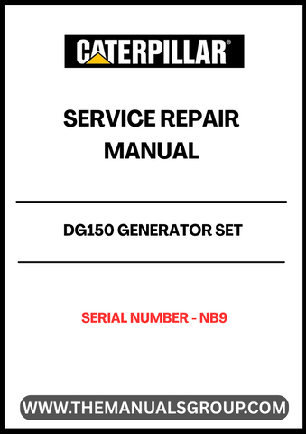 Discover the essential CAT DG150 Generator Set Service Repair Manual, specifically designed for serial number NB9. This comprehensive guide is your go-to resource for maintaining and troubleshooting your generator, ensuring optimal performance and longevity.