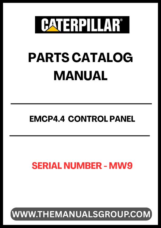 Discover the CAT EMCP4.4 Control Panel Parts Catalog Manual, designed specifically for serial number MW9. This comprehensive manual serves as an essential resource for understanding the intricate components of your control panel, ensuring optimal performance and maintenance.