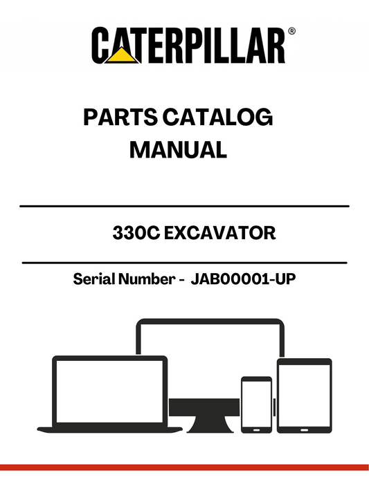Discover the essential CAT 330C Excavator Parts Catalog Manual, designed specifically for serial numbers JAB00001 and up. This comprehensive manual serves as a vital resource for operators and technicians, providing detailed information on parts, specifications, and maintenance procedures to keep your excavator running smoothly.