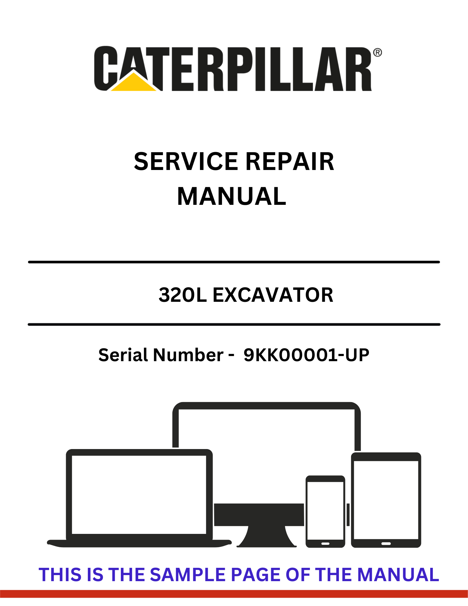  Enhance your maintenance capabilities with the CAT 320L Excavator Service Repair Manual, specifically designed for serial numbers 9KK00001 and up. This comprehensive guide provides detailed instructions and diagrams, ensuring you have the right information at your fingertips to keep your excavator running smoothly.