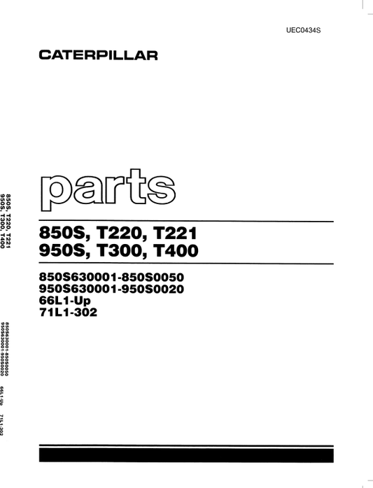 CAT FORKLIFT T200C SPARE PARTS MANUAL - PDF FILE