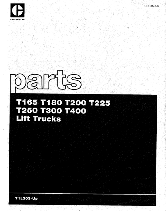 CAT FORKLIFT T200 SPARE PARTS MANUAL - PDF FILE