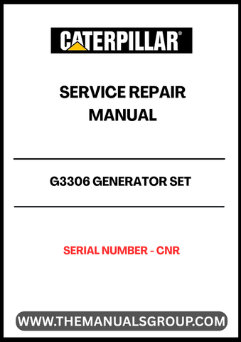 Discover the essential CAT G3306 Generator Set Service Repair Manual, specifically designed for serial number CNR. This comprehensive guide is your go-to resource for maintaining and troubleshooting your generator, ensuring optimal performance and longevity.