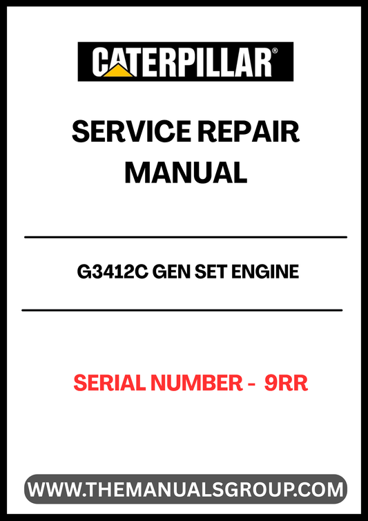 Unlock the full potential of your CAT G3412C Gen Set Engine with our comprehensive Service Repair Manual, specifically designed for serial number 9RR. This manual is an essential resource for technicians and operators, providing detailed instructions and insights to ensure optimal performance and longevity of your engine.