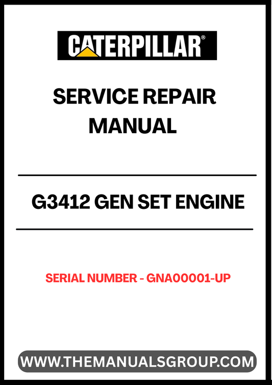  Ensure your CAT G3412 Gen Set Engine operates at peak performance with our comprehensive Service Repair Manual. Designed specifically for serial numbers GNA00001 and up, this manual provides detailed instructions and insights for effective maintenance and repair, making it an essential resource for technicians and operators alike.