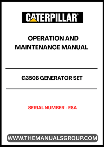 The CAT G3508 Generator Set Operation and Maintenance Manual is an essential resource for ensuring the optimal performance of your generator. Designed specifically for the G3508 model, this manual provides detailed instructions on operation, maintenance, and troubleshooting, allowing you to maximize efficiency and longevity.
