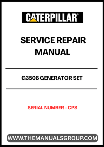 Ensure the longevity and optimal performance of your CAT G3508 Generator Set with our comprehensive Service Repair Manual, specifically designed for serial number CPS. This manual is an essential resource for technicians and operators alike, providing detailed instructions and insights for effective maintenance and troubleshooting.