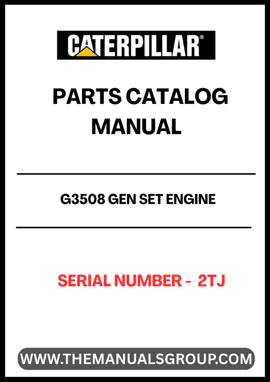 Discover the essential CAT G3508 Gen Set Engine Parts Catalog Manual, specifically designed for serial number 2TJ. This comprehensive manual serves as a vital resource for technicians and engineers, providing detailed information on parts, specifications, and maintenance procedures to ensure optimal performance of your engine.