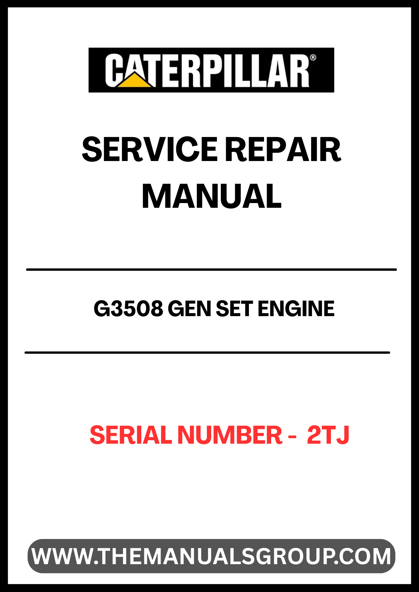 Discover the essential CAT G3508 Gen Set Engine Service Repair Manual, specifically designed for serial number 2TJ. This comprehensive guide is your go-to resource for maintaining and repairing your engine, ensuring optimal performance and longevity.