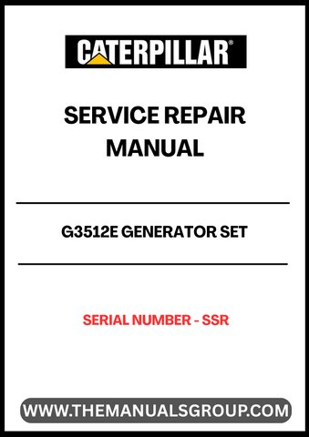 The CAT G3512E Generator Set Service Repair Manual is an essential resource for maintaining and troubleshooting your generator. Designed specifically for the G3512E model, this manual provides detailed instructions and diagrams to ensure optimal performance and longevity of your equipment. With the serial number SSR, you can be confident that the information is tailored to your specific generator set.
