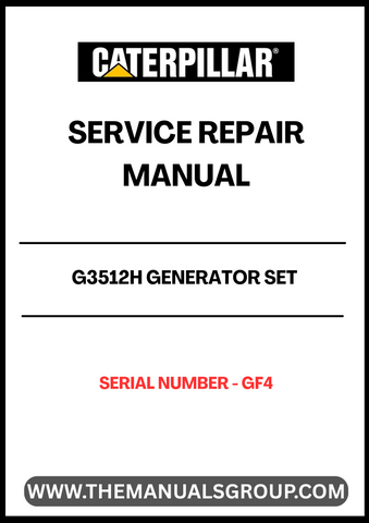 The CAT G3512H Generator Set Service Repair Manual (S/N - GF4) is an essential resource for maintaining the performance and longevity of your generator. This comprehensive manual provides detailed instructions and diagrams, ensuring that you have all the information needed to troubleshoot and repair your equipment effectively.