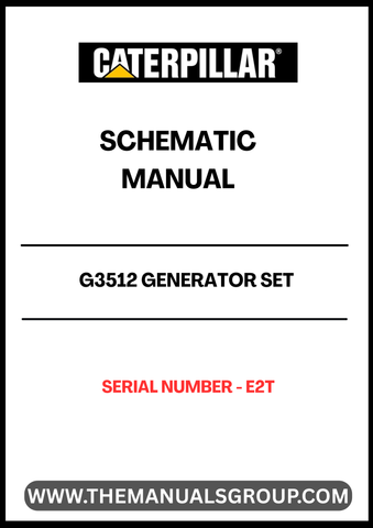Discover the CAT G3512 Generator Set Schematic Manual, a vital resource for anyone looking to optimize the performance and maintenance of their generator. This manual is specifically designed for the G3512 model, ensuring you have the most accurate and detailed information at your fingertips. With the serial number E2T, you can easily reference the specific components and configurations unique to your generator.