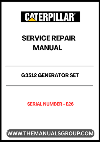 Ensure the longevity and optimal performance of your CAT G3512 Generator Set with our comprehensive Service Repair Manual, specifically designed for serial number E26. This manual is an essential resource for technicians and operators, providing detailed instructions and insights into maintenance and repair procedures.