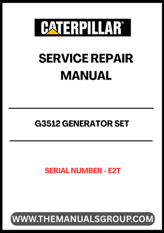 Discover the essential CAT G3512 Generator Set Service Repair Manual, specifically designed for serial number E2T. This comprehensive guide is your go-to resource for maintaining and troubleshooting your generator, ensuring optimal performance and longevity.