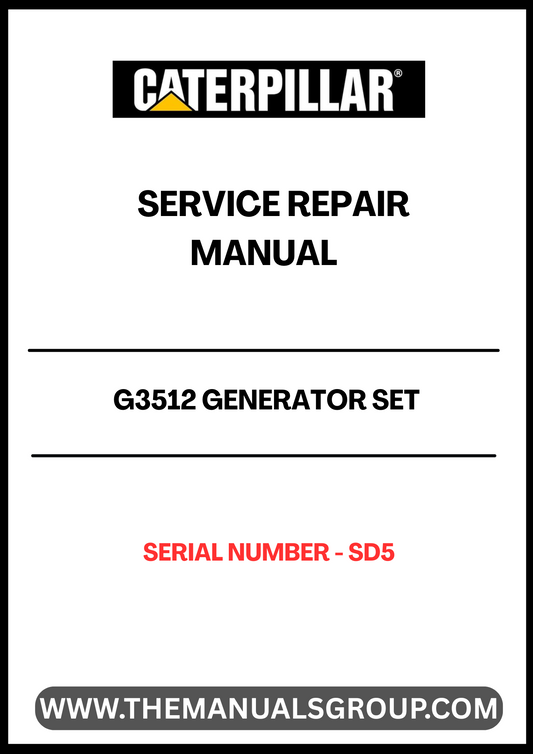 Discover the essential CAT G3512 Generator Set Service Repair Manual, specifically designed for serial number SD5. This comprehensive guide is your go-to resource for maintaining and troubleshooting your generator, ensuring optimal performance and longevity.