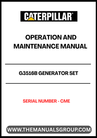 The CAT G3516B Generator Set Operation and Maintenance Manual is an essential resource for ensuring the optimal performance and longevity of your generator. This comprehensive guide provides detailed instructions tailored specifically for the G3516B model, allowing operators to understand the intricacies of their equipment with ease. With clear diagrams and step-by-step procedures, you can confidently navigate through operation protocols and maintenance tasks.