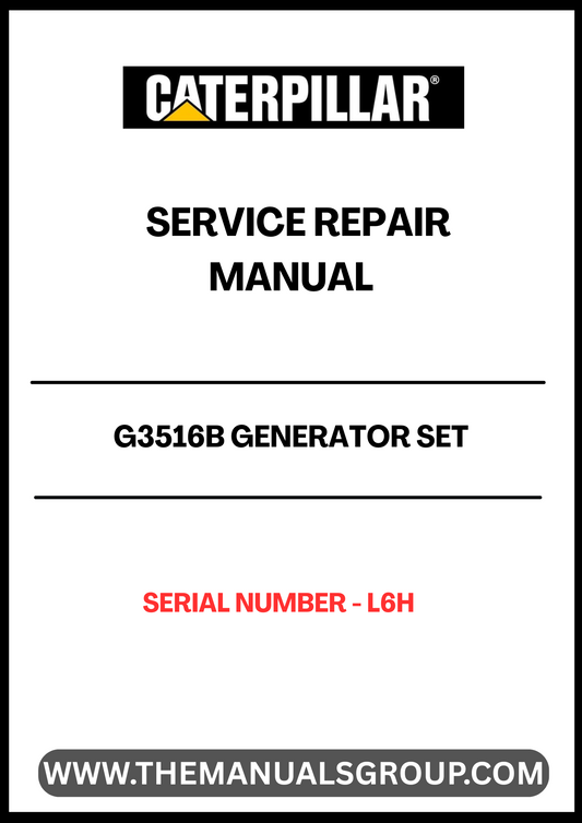 Discover the essential CAT G3516B Generator Set Service Repair Manual, specifically designed for serial number L6H. This comprehensive guide is your go-to resource for maintaining and troubleshooting your generator, ensuring optimal performance and longevity.