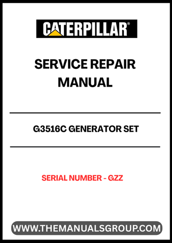 Discover the essential CAT G3516C Generator Set Service Repair Manual, specifically designed for serial number GZZ. This comprehensive guide is your go-to resource for maintaining and troubleshooting your generator, ensuring optimal performance and longevity.