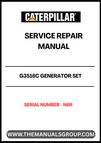 Discover the essential CAT G3516C Generator Set Service Repair Manual, specifically designed for serial number N6R. This comprehensive guide is your go-to resource for maintaining and troubleshooting your generator, ensuring optimal performance and longevity.