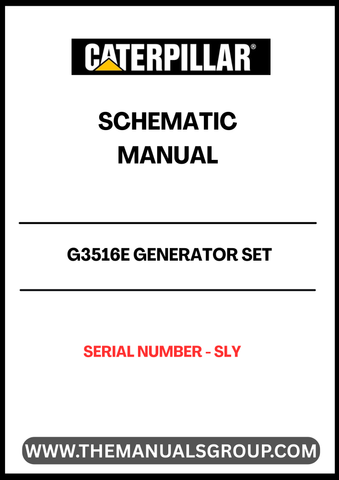 Discover the CAT G3516E Generator Set Schematic Manual, designed specifically for the S/N - SLY model. This comprehensive manual provides detailed schematics that are essential for understanding the generator's electrical and mechanical systems, ensuring optimal performance and maintenance.