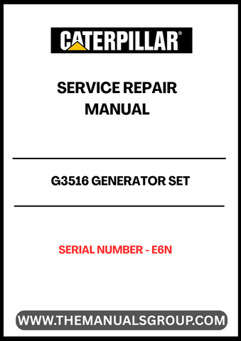 The CAT G3516 Generator Set Service Repair Manual (S/N - E6N) is an essential resource for maintaining the performance and longevity of your generator. This comprehensive guide provides detailed instructions and diagrams, ensuring that you can troubleshoot and repair your equipment with confidence.